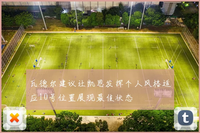 瓦德尔建议让凯恩发挥个人风格适应10号位置展现最佳状态